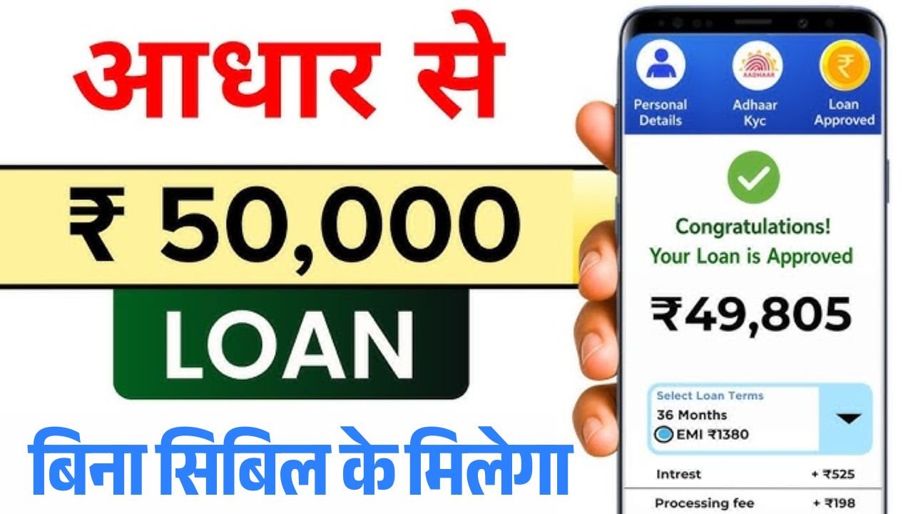 No CIBIL Aadhaar Card Loan 2026
